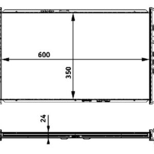 RADYATÖR CORSA C-COMBO-TIGRA 1.3 CDTI-1.7 CDTI AC MEK 600x350x24 24466780-93177424-1300259-1300261
