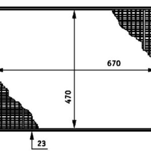 RADYATÖR JUMPY-EXPERT-SCUDO-1.9D-2.0JTD AC KLİMASIZ MEK 669x470x27