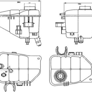 RADYATOR YEDEK SU DEPOSU MERCEDES W203 CL203 S203 C209 A209 A2035000049