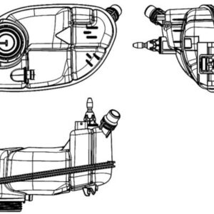 RADYATOR YEDEK SU DEPOSU MERCEDES W176 W246 C117 X117 X156 A2465000049
