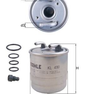 YAKIT FILTRESI MERCEDES OM640 OM642 OM651 W169 W245 W204 W212 X164 W164 X204 W221 W222 B906 A6420920301