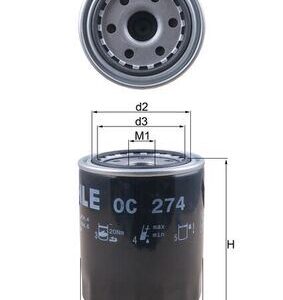 YAĞ FİLTRESİ H100 93-00 H-1 97-00 STAREX 97   2.5D - 2.5TD