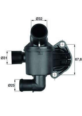 TERMOSTAT KOMPLE 87C AMAROK CRAFTER CKUB CSLB CDCA CDBA CKTB CKTC CKUC 03L121111H-03L121111AB