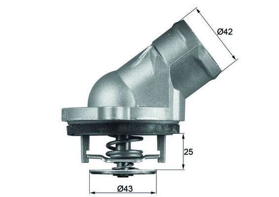 TERMOSTAT 87 C MERCEDES M112 W202 W203 CL203 W210 W211 W220 A1122030275