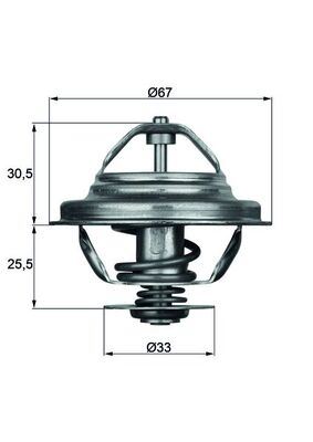 TERMOSTAT BMW 3 E36 80C 6058784-11531710953-11231265085