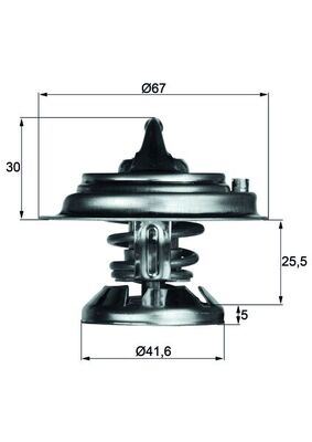 TERMOSTAT 85 C MERCEDES OM601 OM602 OM603 OM605 OM611 OM612 W124 W201 W210 W460 W461 W463 B901 B904 A6012000015