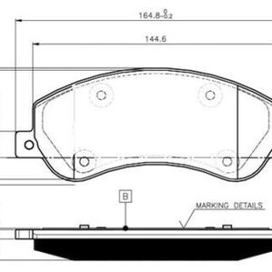 ON FREN BALATASI TRANSIT V348 06 14 A.CEKER 11 / VW AMAROK 2.0TDI 10 FİŞSSİZ