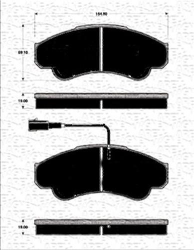 ÖN FREN BALATASI FİŞLİ BOXER 02/06 JUMPER 02/06 DUCATO 02/06 B.Y TİP 1800 KG 4254.59-77362216-4252.44-4252.45