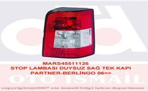 STOP LAMBASI DUYSUZ SAĞ TEK KAPI PARTNER-BERLINGO 06 6351.CY