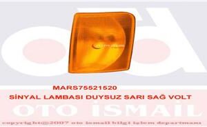 SİNYAL LAMBASI DUYSUZ SARI SAĞ VOLT 521516
