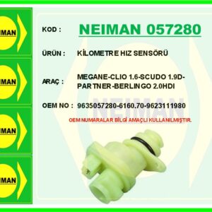 KİLOMETRE HIZ SENSÖRÜ MEGANE-CLIO 1.6-SCUDO 1.9D-PARTNER-BERLINGO 2.0HDI