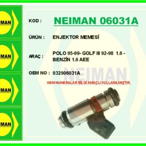 ENJEKTOR MEMESİ POLO 95-99- GOLF III 92-98 1.6 - BENZİN 1.6 AEE
