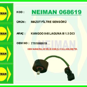 MAZOT FİLTRE SENSÖRÜ KANGOO II-III LAGUNA III 1.5 DCI