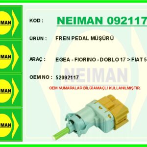 FREN PEDAL MÜŞÜRÜ EGEA - FIORINO - DOBLO 17   FIAT 500