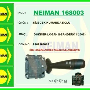 SİLECEK KUMANDA KOLU DOKKER-LOGAN II-SANDERO II 2007-