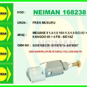 FREN MUSURU MEGANE II 1.4-1.6 16V-1.5-1.9 DCI 02   KANGOO 08   4 FIS - BEYAZ