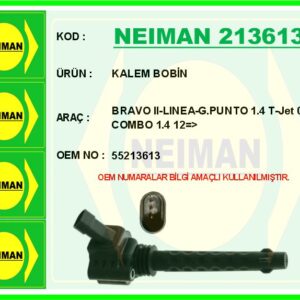 ATEŞLEME BOBİNİ- KALEM BOBİN FIAT BRAVO II 07 14 DOBLO 10  LINEA 09  G.PUNTO 09  EGEA 16  1.4 1.4 T-Jet