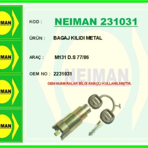 BAGAJ KILIDI METAL M131 D.S 77/86