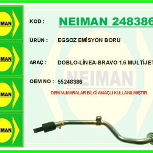 EGSOZ EMİSYON BORU DOBLO-LİNEA-BRAVO 1.6 MULTİJET