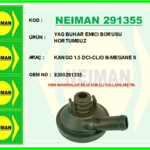 YAĞ BUHAR EMİCİ RENAULT KANGOO 05  CLIO III 05  MEGANE II 02 08 SCENIC II 02 08 1.5dCi 2.0