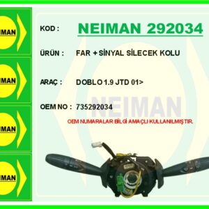 FAR SİNYAL SİLECEK KOLU DOBLO 1.9 JTD 01