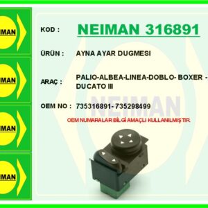AYNA AYAR DUGMESI PALIO-ALBEA-LINEA-DOBLO- BOXER - DUCATO III
