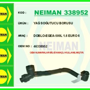 YAĞ SOĞUTUCU BORUSU DOBLO-EGEA-500L 1.6 EURO 6