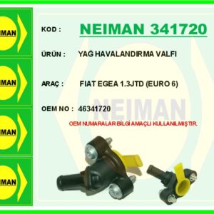 YAĞ HAVALANDIRMA VALFI FIAT EGEA 1.3JTD EURO 6