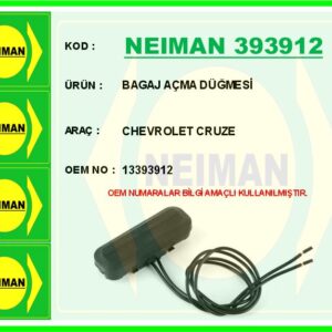 BAGAJ AÇMA DÜĞMESİ OPEL ASTRA J-INSIGNIA A-CHEVROLET CRUZE