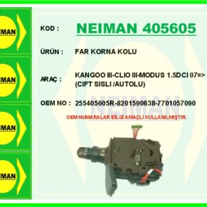FAR KORNA KOLU KANGOO III-CLIO III-MODUS 1.5DCI 07   CIFT SISLI /AUTOLU