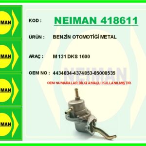 BENZİN OTOMOTİĞİ METAL M 131 DKS 1600