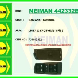 CAM ANAHTARI SOL LINEA ÇERÇEVELİ 8 FİŞ