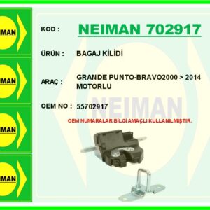 BAGAJ KİLİDİ GRANDE PUNTO-BRAVO2000   2014 MOTORLU