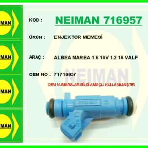ENJEKTOR MEMESİ ALBEA MAREA 1.6 16V 1.2 16 VALF