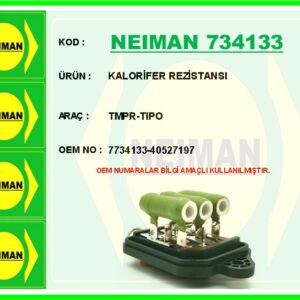 KALORİFER REZİSTANSI TMPR-TIPO