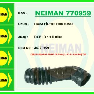 HAVA FİLTRE HORTUMU DOBLO 1.9 D 00