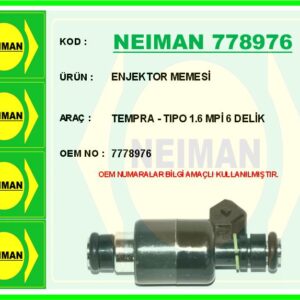 ENJEKTOR MEMESİ TEMPRA - TIPO 1.6 MPİ 6 DELİK