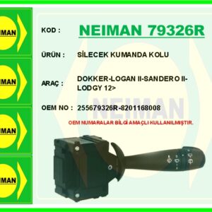 SİLECEK KUMANDA KOLU DOKKER-LOGAN II-SANDERO II-LODGY 12