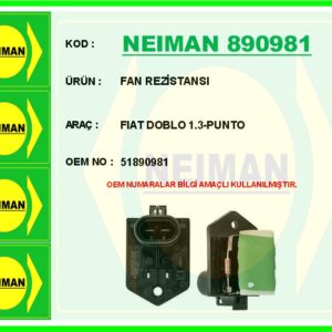 FAN REZİSTANSI FIAT DOBLO 1.3-PUNTO