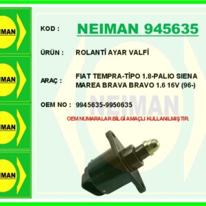 ROLANTİ AYAR VALFİ PALIO-MAREA-BRAVO 1.6-TEMPRA-TIPO 1.8 İe 16V 96