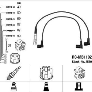 ATESLEME KABLOSU SETI MERCEDES M110 W123 S123 C123 W460 W126 R107