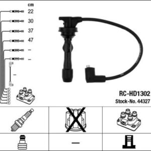 BUJİ KABLOSU HYUNDAI İ10 İ20 1.2L G4LA 08 -  / KIA RIO 1.2L G4LA 11-  RC-HD1302
