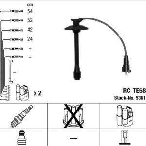 BUJİ KABLOSU TOYOTA AVENSIS 2.0L 3S-FE ST220 98-00 / CAMRY 2.0L 2.2L 3S-FE 5S-FE 96-00 RC-TE58