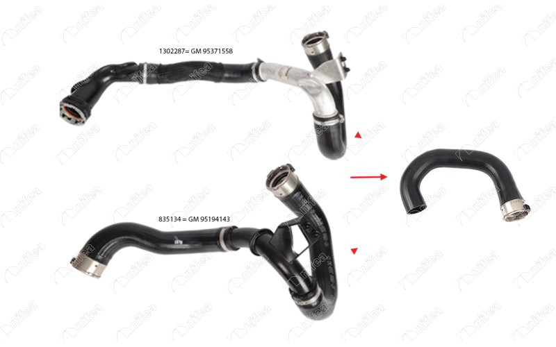 TURBO HORTUMU UÇ PARÇA ÇIKIŞ OPEL MOKKA 12- 1.6 A-B-D16DTH-DTN-DTU