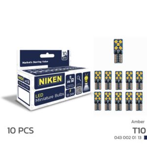 LED AMPUL T10CANBUSPARKLEDİ10LEDLİTURUNCU 10LU