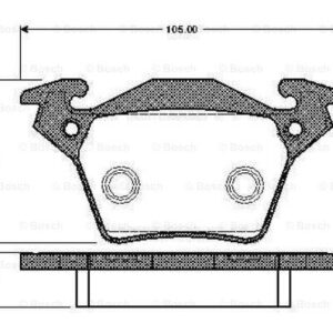 ÖN FREN BALATASI RENAULT MEGANE IV 15 TÜM MOTOR TİPLERİ G:129MM Y:58.4 MM K:18MM