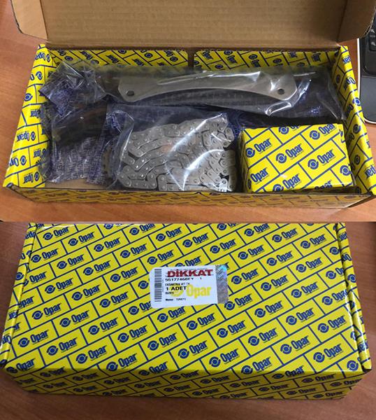 EKSANTRİK ZİNCİR SETİ ALBEA-DOBLO-EGEA-PUNTO-500-ASTRA H CORSA D-ASTRA J 1.3 JTD 1.3 CDTI E4 E5 E6 GERGİ KİTİ 71776647-71777824-55171579-55177460