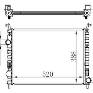 RADYATÖR ALBEA 1.3 JTD-PALIO YM-STRADA 06  AC 520X395x42