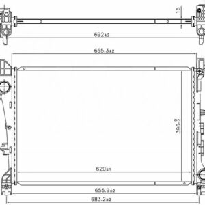 RADYATOR BRAZİNG MT 620X396X26 500 L 2012 606441