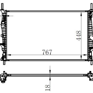 MOTOR SU RADYATORU TRANSIT TUORNEO CUSTOM V362 V363 2.2TDCI 100PS 125PS 135PS 140PS 155PS 12
